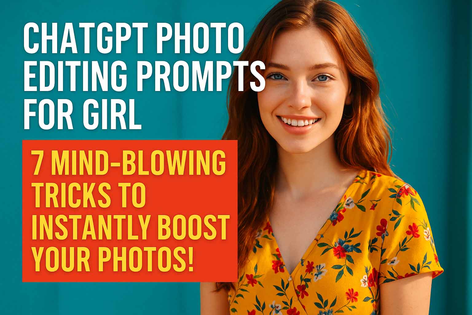 ChatGPT Photo Editing Prompts for Girl